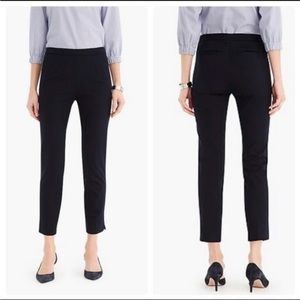 J Crew Petite Martie Pants Bi Stretch Cotton Navy Blue size 0